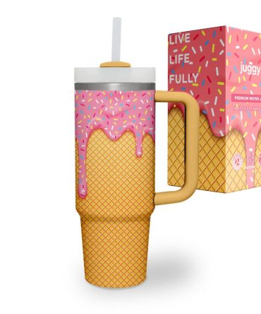 Ice Cream Custom Stanley Quencher 40Oz Stainless Steel Tumbler