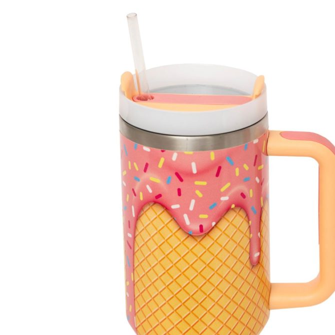 Ice Cream Custom Stanley Quencher 40Oz Stainless Steel Tumbler - Image 7