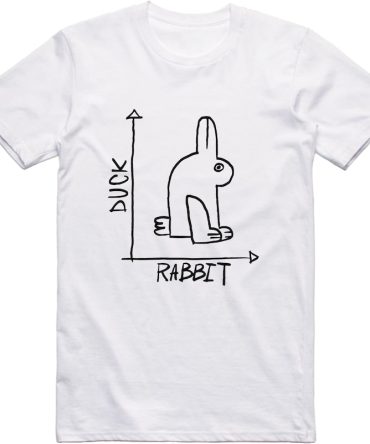 Mens Funny Rabbit Duck T-Shirt