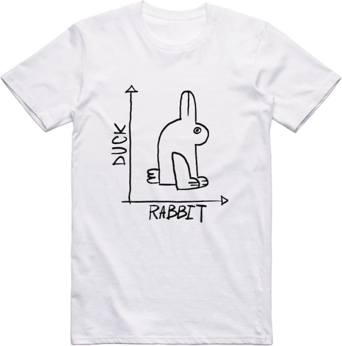 Mens Funny Rabbit Duck T-Shirt