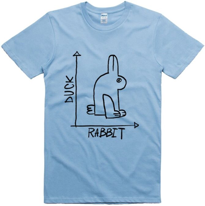 Mens Funny Rabbit Duck T-Shirt - Image 3
