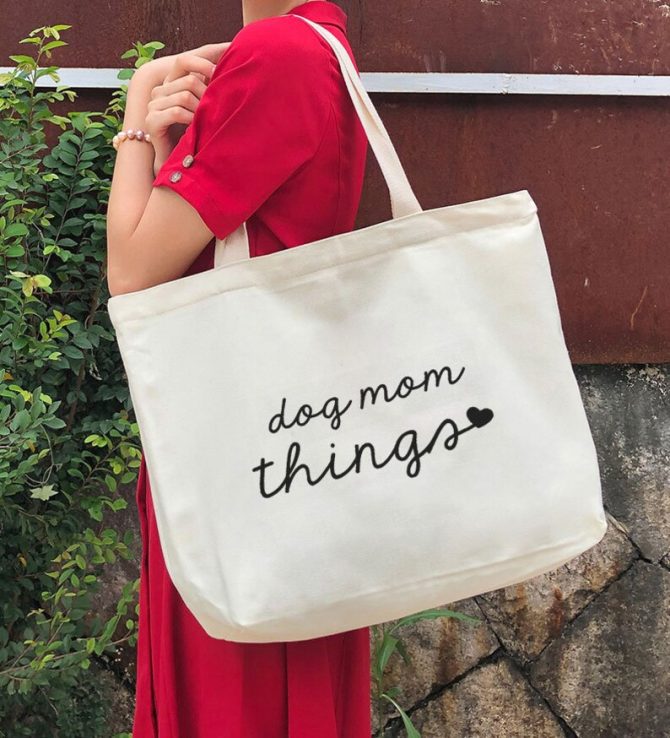 Dog mom things Tote bag