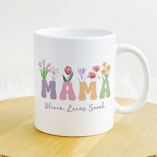 Mama Floral Mug - Image 2