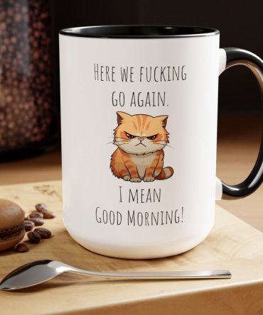 Funny grumpy cat mug funny Coffee Mug Fucking glorious morning mug cat mug