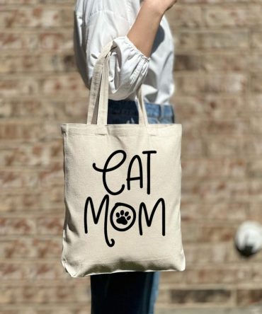 Cat Mom Tote Bag