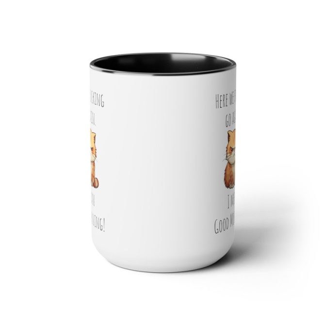 Funny grumpy cat mug funny Coffee Mug Fucking glorious morning mug cat mug - Image 2