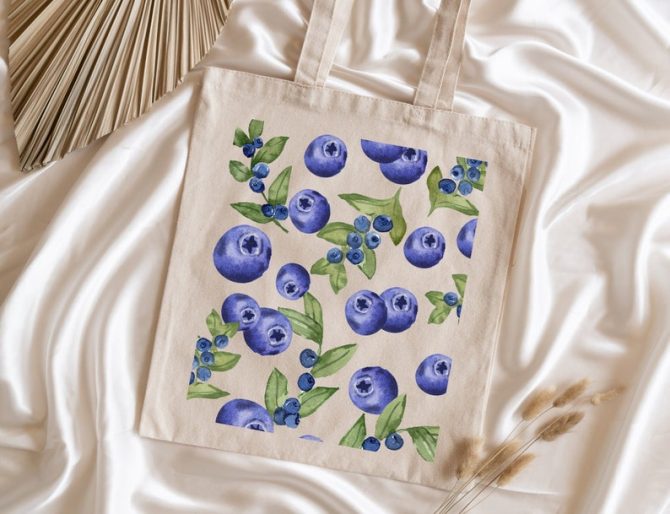 Blueberry tote Bag - Image 3
