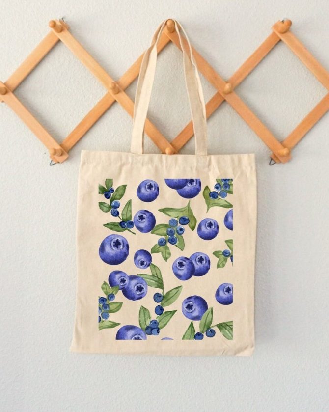 Blueberry tote Bag - Image 2