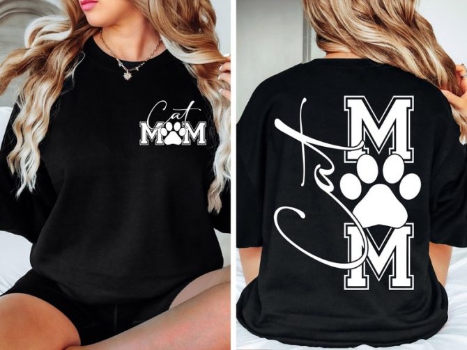 Retro Funny Cat Mom T-Shirt