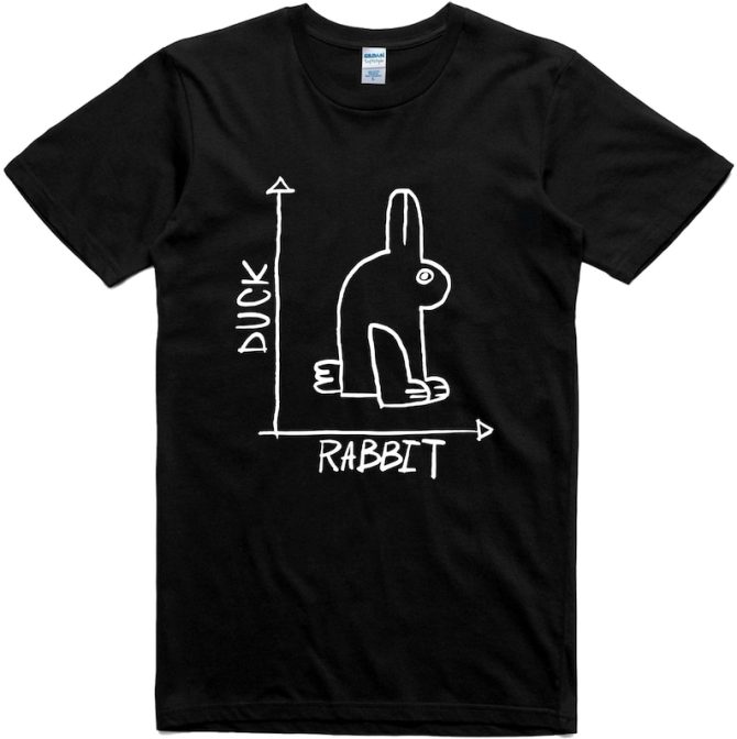 Mens Funny Rabbit Duck T-Shirt - Image 4