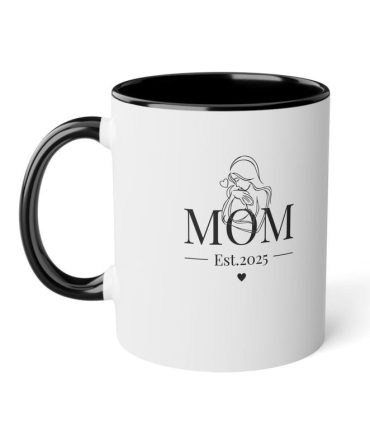 Mom Est. 2025 Minimalist Mug
