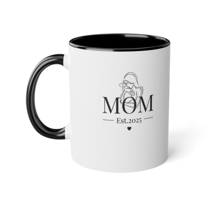 Mom Est. 2025 Minimalist Mug