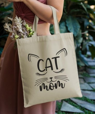 Cat Mom Tote Bag