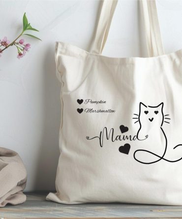 Cat Mom Tote Bag