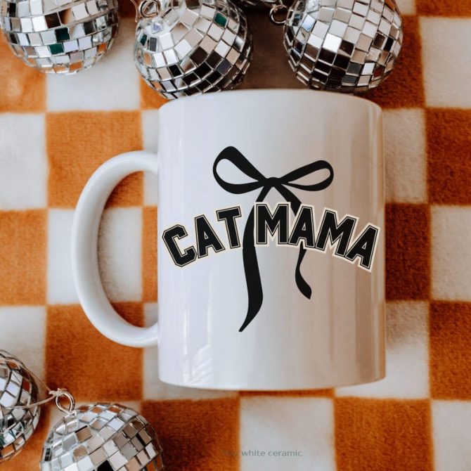 Cat Mom Coquette Mug