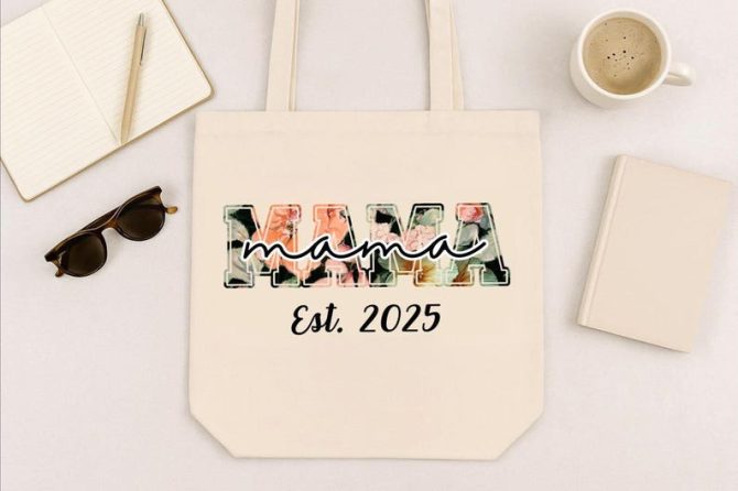 Floral Mama Est 2025 Tote Bag