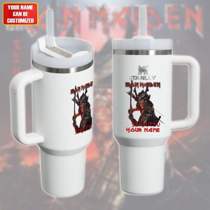 Iron Maiden Music Custom Stanley Quencher 40Oz Stainless Steel Tumbler With Handle