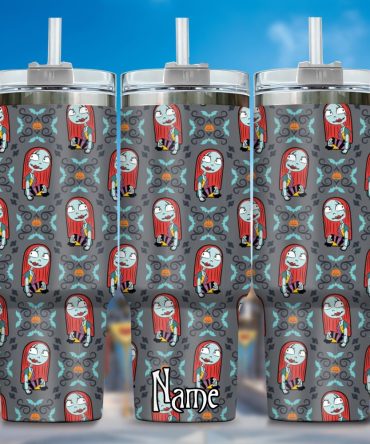 Jack And Sally Movies Custom Stanley Quencher 40Oz Stainless Steel Tumbler With Handle