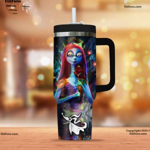 Jack And Sally The Nightmare Before Christmas Cartoon Custom Stanley Quencher 40Oz Stainless Steel Tumbler With Handle - Image 3