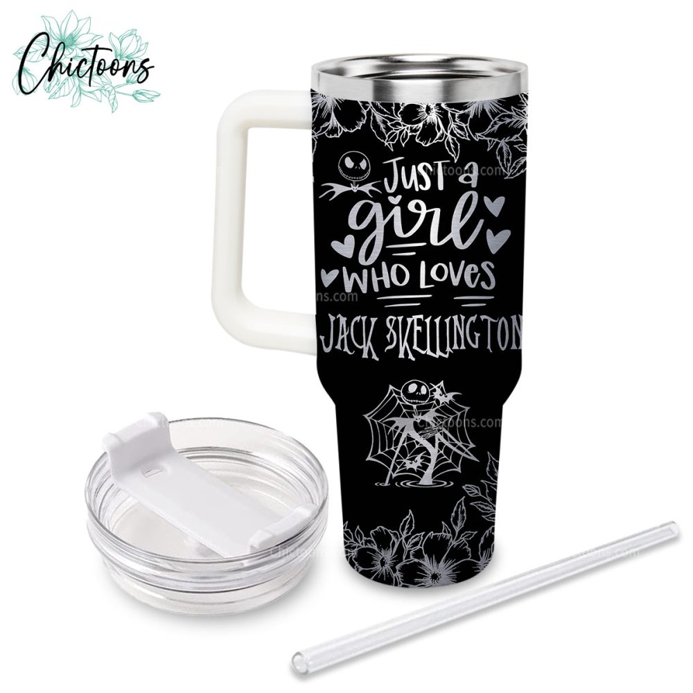 Jack Skellington Cartoon Custom Stanley Quencher 40Oz Stainless Steel Tumbler - Image 8