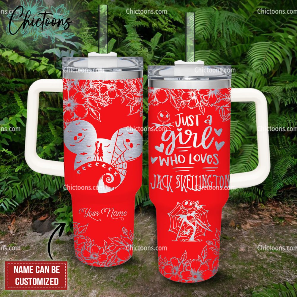 Jack Skellington Cartoon Custom Stanley Quencher 40Oz Stainless Steel Tumbler - Image 6