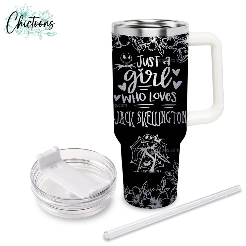 Jack Skellington Cartoon Custom Stanley Quencher 40Oz Stainless Steel Tumbler - Image 7