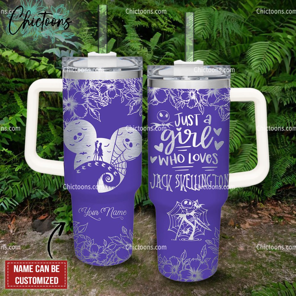 Jack Skellington Cartoon Custom Stanley Quencher 40Oz Stainless Steel Tumbler - Image 5