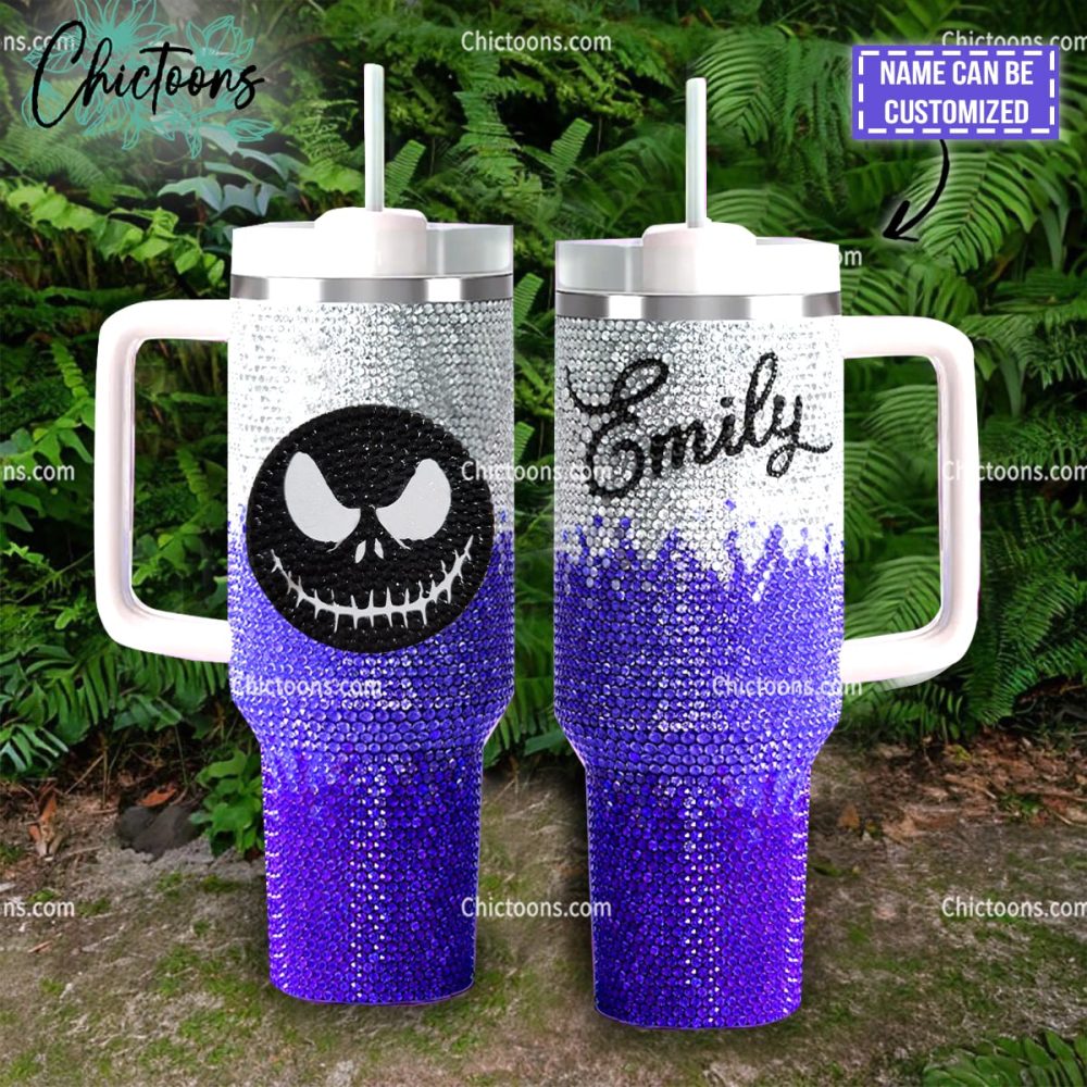 Jack Skellington Movies Custom Stanley Quencher 40Oz Stainless Steel Tumbler