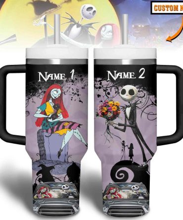 Jack Skellington Movies Custom Stanley Quencher 40Oz Stainless Steel Tumbler