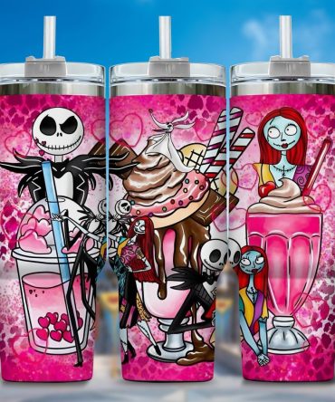 Jack Skellington Movies Custom Stanley Quencher 40Oz Stainless Steel Tumbler With Handle