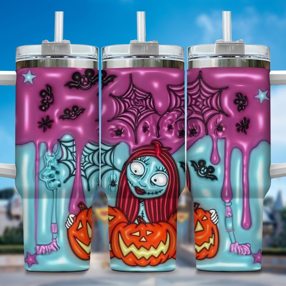 Jack Skellington Movies Custom Stanley Quencher 40Oz Stainless Steel Tumbler With Handle