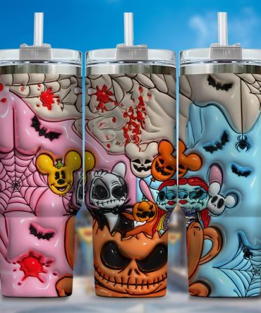Jack Skellington Movies Custom Stanley Quencher 40Oz Stainless Steel Tumbler With Handle