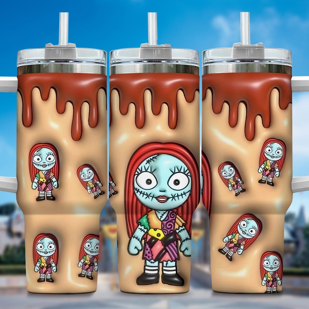 Jack Skellington Movies Custom Stanley Quencher 40Oz Stainless Steel Tumbler With Handle