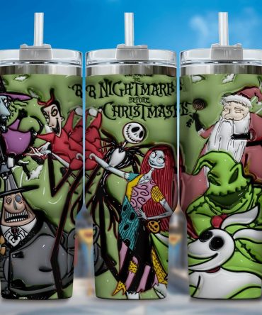 Jack Skellington Movies Custom Stanley Quencher 40Oz Stainless Steel Tumbler With Handle
