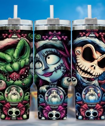 Jack Skellington Movies Custom Stanley Quencher 40Oz Stainless Steel Tumbler With Handle