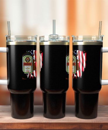 Jagermeister Wine Custom Stanley Quencher 40Oz Stainless Steel Tumbler With Handle