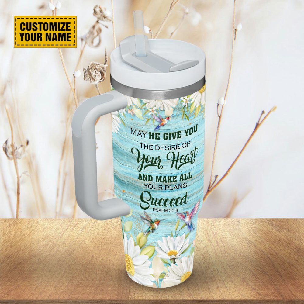 Jesus Hummingbird Custom Stanley Quencher 40Oz Stainless Steel Tumbler With Handle - Image 5