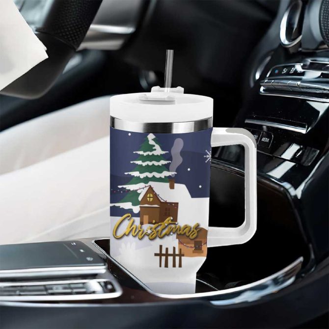 Kangaroo Australia Christmas Xmas Pattern Custom Stanley Quencher 40Oz Stainless Steel Tumbler With Handle - Image 8