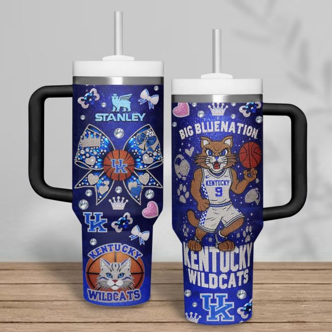 Kentucky Wildcats Ncaa Custom Stanley Quencher 40Oz Stainless Steel Tumbler With Handle - Image 3