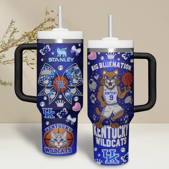 Kentucky Wildcats Ncaa Custom Stanley Quencher 40Oz Stainless Steel Tumbler With Handle - Image 4