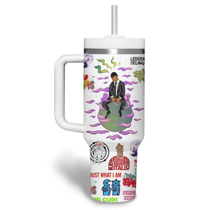 Kid Cudi Music Custom Stanley Quencher 40Oz Stainless Steel Tumbler - Image 3