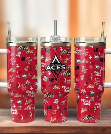 Las Vegas Aces Wnba Custom Stanley Quencher 40Oz Stainless Steel Tumbler With Handle