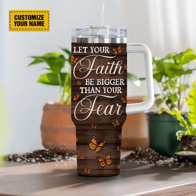 Lion Of Judah Faith Custom Stanley Quencher 40Oz Stainless Steel Tumbler With Handle - Image 3