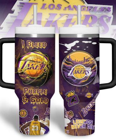Los Angeles Lakers Nba Custom Stanley Quencher 40Oz Stainless Steel Tumbler