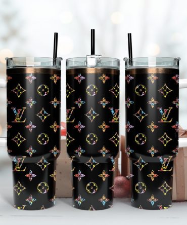 Louis Vuitton Lv Logo Custom Stanley Quencher 40Oz Stainless Steel Tumbler With Handle