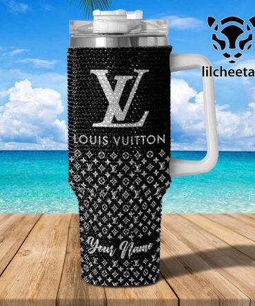 Louis Vuitton Brand Custom Stanley Quencher 40Oz Stainless Steel Tumbler With Handle