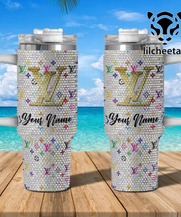 Louis Vuitton Brand Custom Stanley Quencher 40Oz Stainless Steel Tumbler With Handle