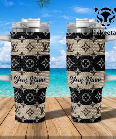 Louis Vuitton Brand Custom Stanley Quencher 40Oz Stainless Steel Tumbler With Handle