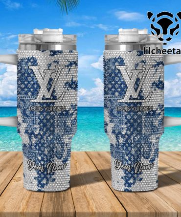 Louis Vuitton Brand Custom Stanley Quencher 40Oz Stainless Steel Tumbler With Handle