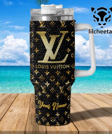 Louis Vuitton Brand Custom Stanley Quencher 40Oz Stainless Steel Tumbler With Handle